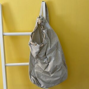 Better Homes And Gardens Light Gray Hobo Bag with Slouchy Style and Soft Fabric